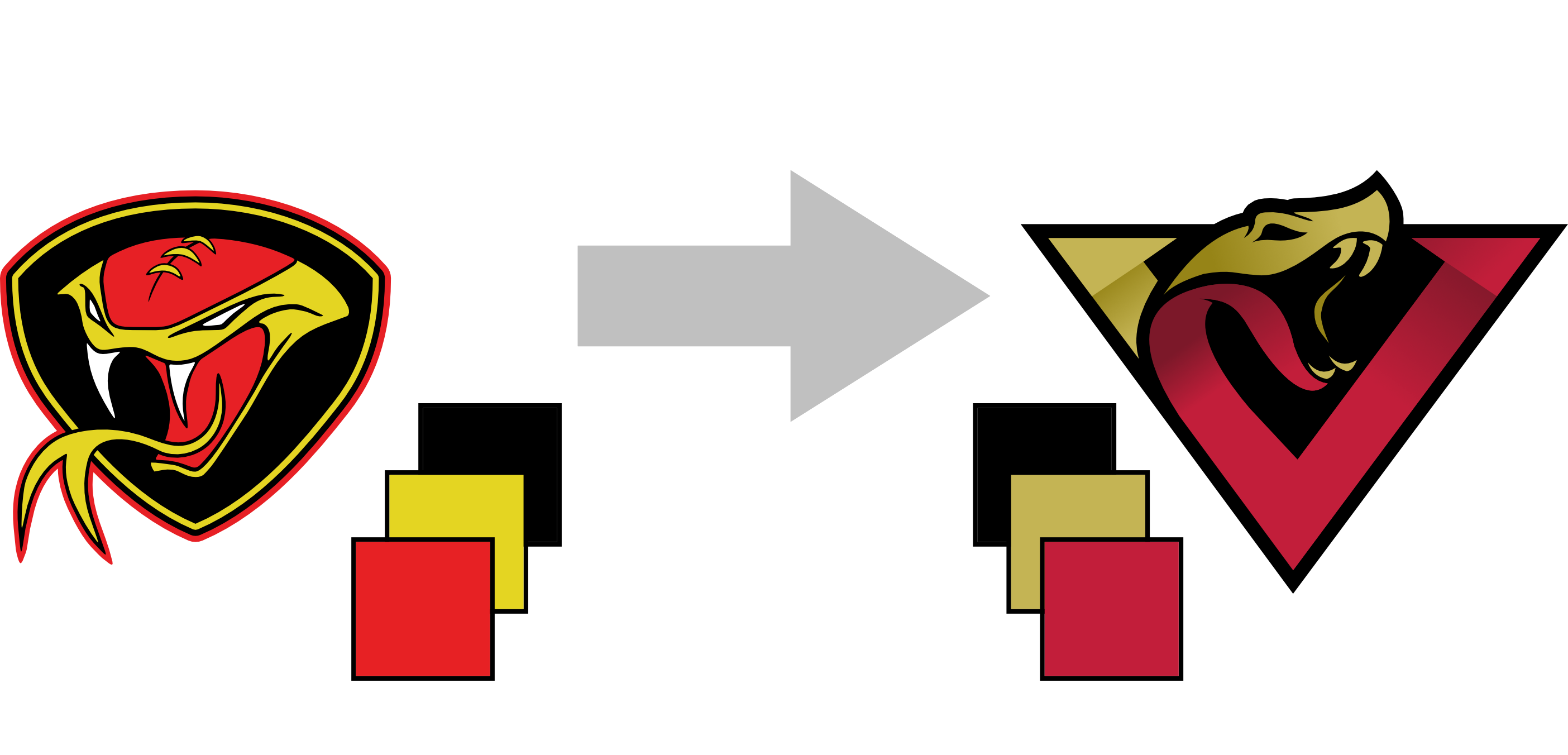 Old and new Vipers logo